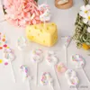 2PCS Candles Ice Cream Number Candles Digital Cake Topper Baking 0-9 Wax Candles Kids Children Birthday Party Cake Decoration