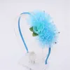 Hair Accessories 5 Colors Band With Grosgrain Lace Flower For Girls Handmade Leaves&Flower Bow Hairbands Kids