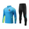 Chándales para hombres Hombres 2022 Real Sociedad Hombres Kit para niños Adt Traje de entrenamiento de fútbol para niños Media cremallera Ropa deportiva Conjunto Camisetas de fútbol DHC9L