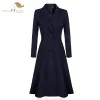 Brochettes Sishion hiver mince simple boutonnage solide manteau 2022 nouvelles femmes laine mélanges manteau Qy0331 Long vêtements d'extérieur pour femmes manteau