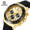 OCHSTIN hommes montres haut de gamme grande montre de Sport de luxe hommes Silicone Quartz poignet chronographe or Design mâle horloge 240125