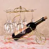 New Decorative Retro Metal Wine Bottle Storage Holder Rack Bar Display Stand Bracket Barware Supplies Accessories Decoration Promo270R