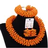 Dudo Orange and Gold African Beded Choker Naszyjnik dla kobiety 2024