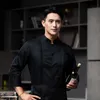 Outros vestuário branco chef macacão masculino manga curta estilo chinês hotel restaurante jantar cozinha cozimento chef uniforme manga longa