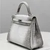 Legal Copy Deisgner 8A Bags online shop Himalayan Inseam Womens Bag Fashion Crocodile Leather Handheld Have Real Logo