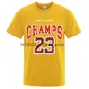 T-shirt da uomo Chicago Champs 23 USA City Team T-shirt Sportiva manica corta da uomo in cotone T-shirt casual Street T-shirt hip-hop traspiranteH24129