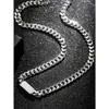 Fashionable hip-hop rock high street stainless steel thick Cuban chain non fading men's neck chain necklace