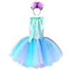 Girl Dresses Kids Girls Cosplay Carnival Party Dress Prom Vestidos Toddlers Mermaid Princess Costumes Halloween Roleplay Tulle Tutu