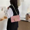 Sac à la mode Lingge pour femmes avec chaîne dorée, sac à bandoulière croisé à Double baie, polyvalent