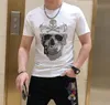 S-6XL anime t-shirt män bomull grafiska strass hög kvalitet sommar mode heta borr t-shirts streetwear herrkläder gf
