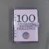 Raccoglitore per la sfida del risparmio di denaro Buste da 100 giorni Un libro divertente e facile per le coppie con cui risparmiare