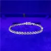 Bijoux en diamant Moissanite de 3Mm de largeur, Bracelet en argent Sterling, collier, chaîne de Tennis