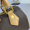 7A Designer Speedy Travel Bags Fashion Bags Women Gold Lock Presbyopia Dekoration Löstagbar justerbar tygrem Crossbody Tote Bag