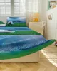Bed Skirt Football Sports Stadium Soccer Elastic Fitted Bedspread With Pillowcases Mattress Cover Bedding Set Sheet