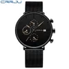 CRRJU männer sport uhren Mode Datum Herren Uhren Top Marke Luxus Wasserdichte Sport Uhr Männer Schlanke Zifferblatt Quarzuhr Casual257S