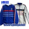 JMXX 24-25 French Special Soccer Reversible Jacket Jerseys Retro Style Mens Man Football 2024 2025 Windbreaker Long Sleeved Fan Version