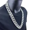 Hip hop men's Cuban chain domineering gold necklace jewelry exaggerated diamond inlay trendy internet celebrity props