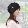 Berety owijają czapkę do włosów chusta na głowę turbanowy poliestrowy rozciąganie wielofunkcyjne turbany dla (czarny)