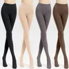 Calzini da donna Collant termici sottili Leggings Calzini termici in pile di velluto invernale Collant caldo sexy sottile elastico a vita alta