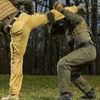 Men's Pants Hiking Tactical Men Wear Resistant Multi-pocket Slacks Military Outdoor Cargo Trousers Waterproof Field SWAT Training Moto