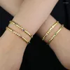 Charm Bracelets Arrived Classic Women Girlfriend Gift Fashion Jewelry Multi Color Heart Shaped CZ Beaded Tennis Bracelet