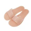 Talltor A727ZXW Candy Color Transparent Slides Flat Bottom Plus Size Beach Sandals Shoes Ladies Casual One-Word