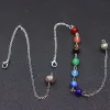 Ketting Groothandel 7 Chakra Edelsteen Reiki Slingerketting Genezing Gemengde Kralen Ketting Accessoires Charms Kleurrijke Sieraden 20 stuks