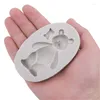 Baking Moulds Bear Lovely Cute Cartoon Fondant Cake Molds Chocolate Mold For The Sugarcraft Decoration Tool Pink Grey