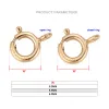 Bangle 14k Gold Filled Spring Ring Clasps Hooks Bulk Wholesale Supplies for Bracelets Necklace Making Handmade Jewelry Findings