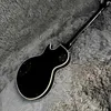 Benutzerdefinierte schwarze E -Gitarre 22Frets Silver Hardware verkaufen hochwertige Spot Schnelle Lieferung 258