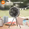 Fans Xiaomi Multifunktions-Fernbedienung USB-Schreibtisch Stativ Luftkühlung elektrischer Ventilator Nachtlicht Outdoor Camping Deckenventilator