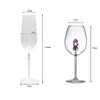 Wijnglazen 2 stks Wedding Set Europese stijl Diamant borosilicaat Glas Champagne Goblet Valentijnsdag Geschenken 260 ml