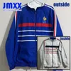 JMXX 24-25 French Special Soccer Reversible Jacket Jerseys Retro Style Mens Man Football 2024 2025 Windbreaker Long Sleeved Fan Version