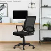 Overige meubelen Easyfashion Mid-Back Mesh Verstelbare Ergonomische Computerstoel Zwart Q240129