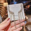 Moda coreana brincos para mulheres requintado luxo brilhante borla brincos de cristal atacado jóias de casamento 2021 tendência yq240129