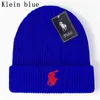 Boa qualidade novo designer polo gorro unisex outono inverno gorros chapéu de malha para homens e mulheres chapéus clássicos esportes crânio bonés senhoras casual z23