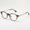 Optyczne okulary dla mężczyzn kobiety retro designer NPM141 Moda tytanowe okulary rama szczegółowa elastyczność okrągła płyta przeciwblasowa z pudełkiem