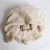 Couverture de bébé en mousseline de coton, couverture d'emmaillotage avec pompon, enveloppe de réception, housse de couette d'été pour bébé, 240127