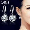 Stud Hot Selling Lady Elegant Fashion Noble Zircon Crystal Dangle Drop Earrings For Women Jewelry Dainty Boucle Mujer Brincos YQ240129