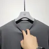 Men's T Shirts 2024 Early Spring Comfortable Cotton Blended Material Simple Solid Color High Grade Grey Long Sleeved T-shirt