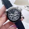 Brand Designer ZF Roless for men and women Lao Three Eyes Six Needle Quartz Tape Steel Mens Watch with original box pyj