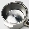 51mm 1Cup 2 Cup Schone Mand Druk Koffiezetapparaat Filter Dubbele Cup 304 Roestvrij Staal Enkellaags Filterhouder 240122