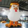 8 mH (26 piedi) Con ventilatore Consegna gratuita attività all'aperto pubblicità promozionale Cartone animato gigante gonfiabile modello pollo briscola in vendita