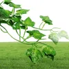 100pcs Blatt 1 Stück 24m Wohndekoration künstliche Ivy Blattgirlandenpflanzen Vine Fake Laub Blumen Creeper Green Efeukranz4927974