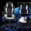 Andra möbler BestOffice PC Gaming Chair Ergonomic Office Desk with Lumbal Support Computer for Adults Women Men (White) Q240129