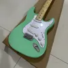 Chitarra elettrica di alta qualità di colore verde della tastiera del palissandro della chitarra ST Guitarra Spedizione gratuita