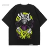 T-shirts voor heren Nieuw Ghost Band T-shirt Dames Oversize Fashion Cool London Singer Fans Zomer Korte mouw Print Rock Effen Zwart Tees