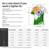 メンズTシャツカスタム名Nunber India Flag Color Men Tight Sports Tシャツ女性Tシャツジャージーサッカーフットボールファン