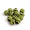 Perlen kwoi vita 100pcs klobig bubblegum acrylzebra streifen farbenfrohe klobige Harzperlen für Schmuck 12mm 16 mm 20mm 20mm