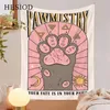 Tapestries ZAVEYT Cute Cat Animal Tapestry Wall Hanging Cloth Home Aesthetic Room Decor Gifts Polyester Print 75x58cm